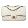 CHANEL Timeless Classic Medium Lambskin Ecru 2017