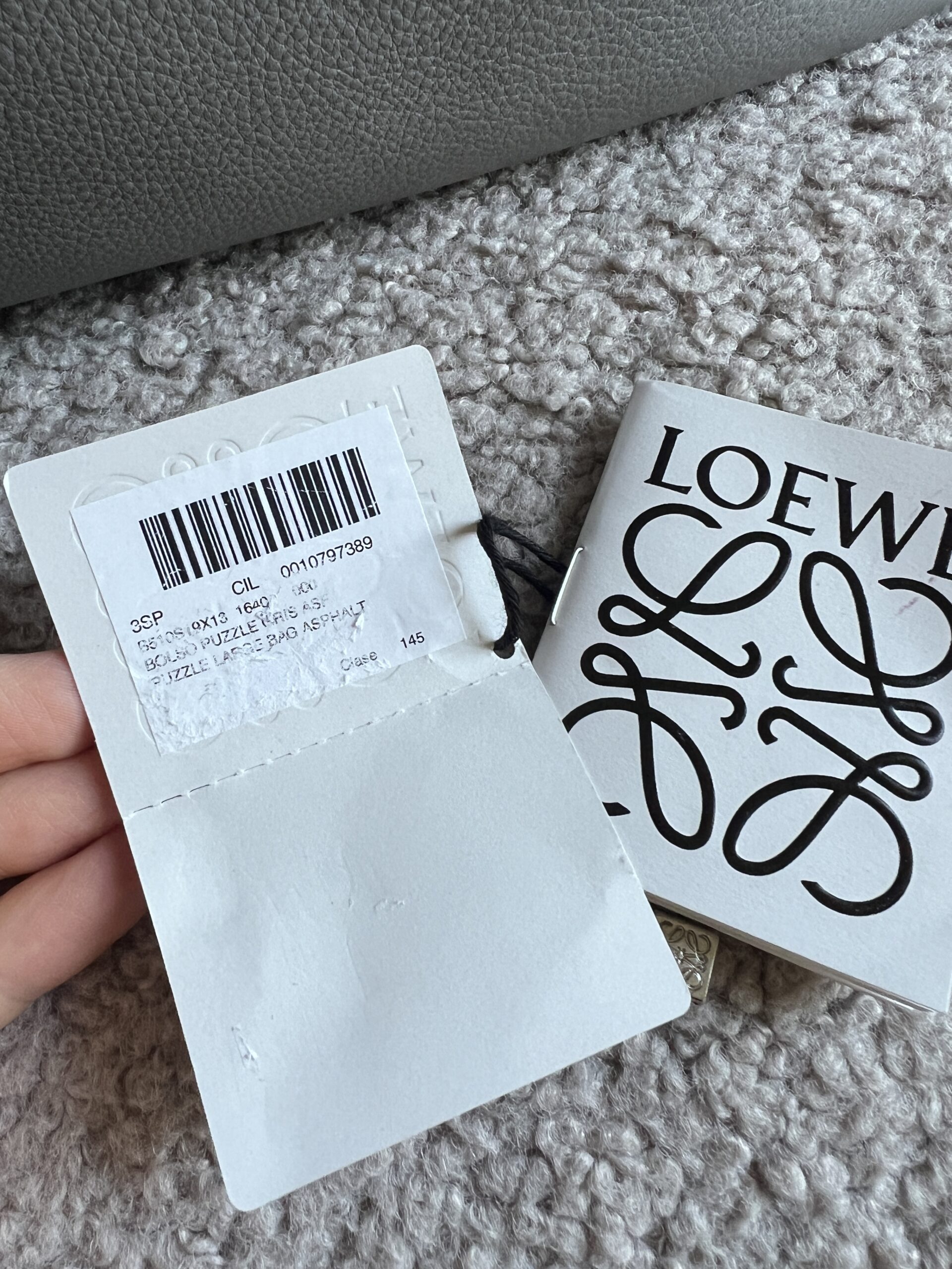 LOEWE Puzzle Bag Large Asphalt - Obrázek 7