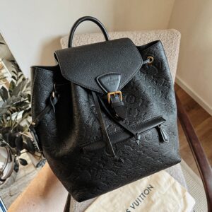 LOUIS VUITTON Monsouris PM Empreinte Leather Noir