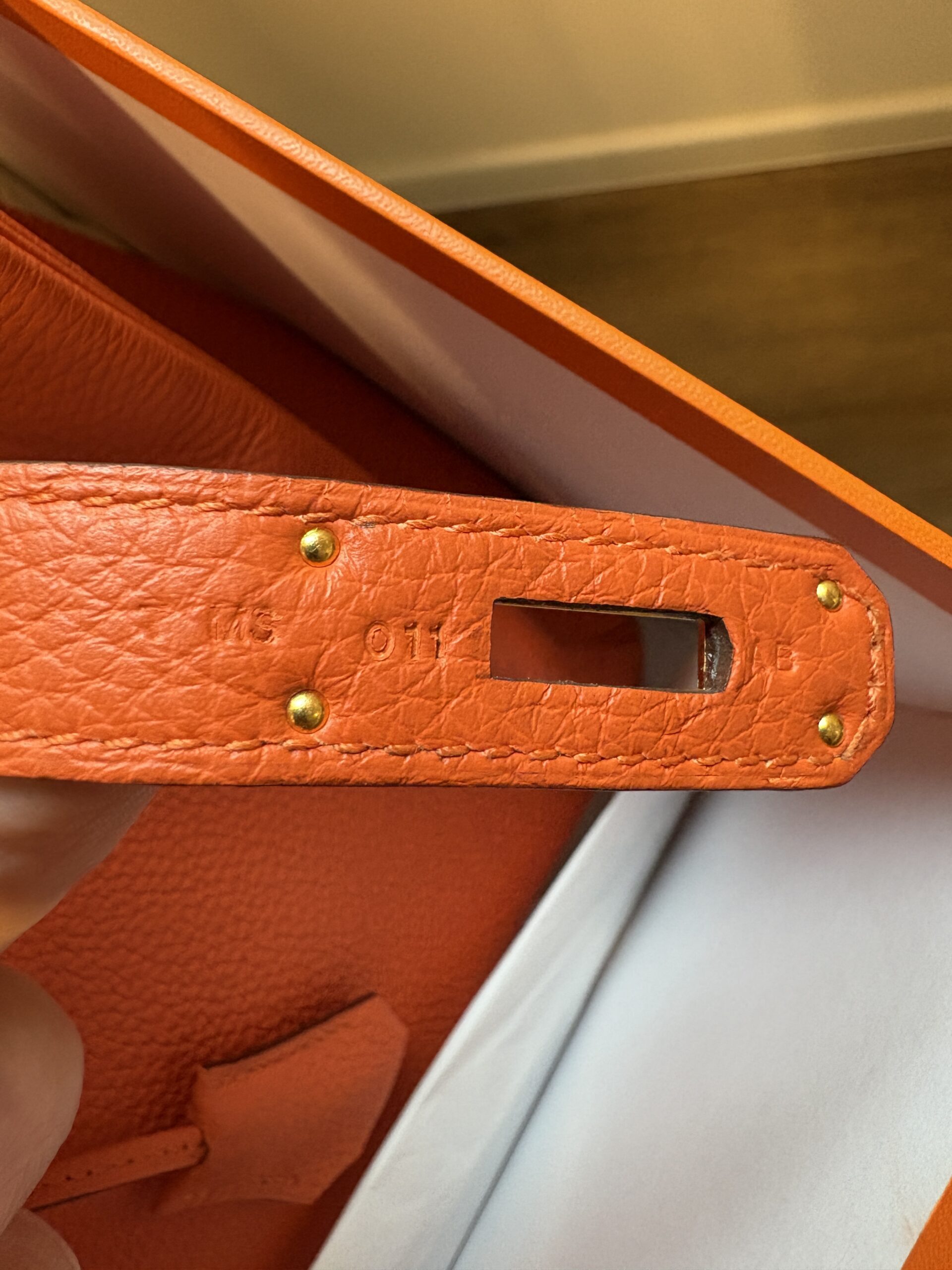 HERMÈS Birkin Bag 35 Togo Feu GHW 2016 - Obrázek 4