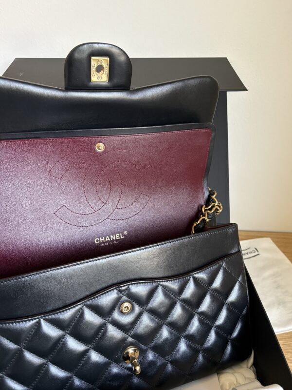 CHANEL Timeless Classic Large (Jumbo) Lambskin GHW 2014 - Image 4
