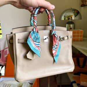 HERMÈS Birkin 25 Swift Trench PHW 2017