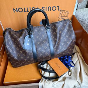 LOUIS VUITTON Keepall 45 Monogram Macassar 2021