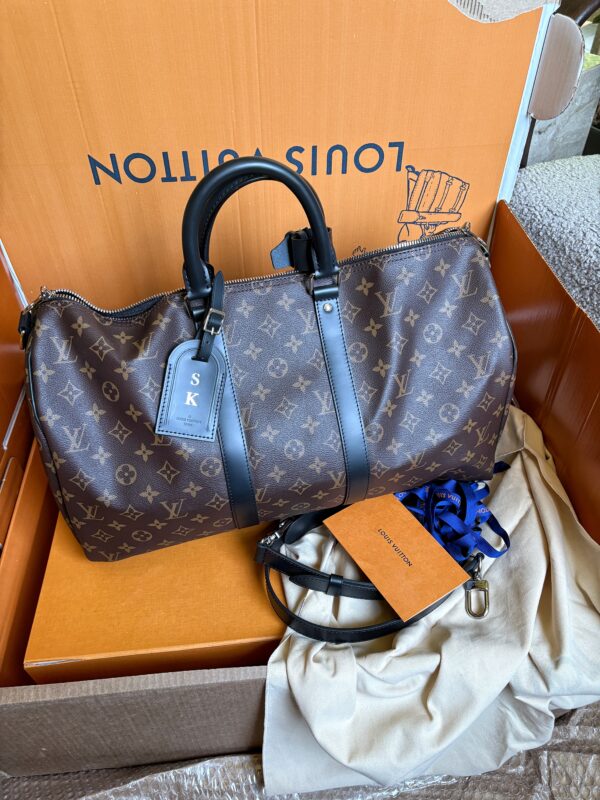 LOUIS VUITTON Keepall 45 Monogram Macassar 2021