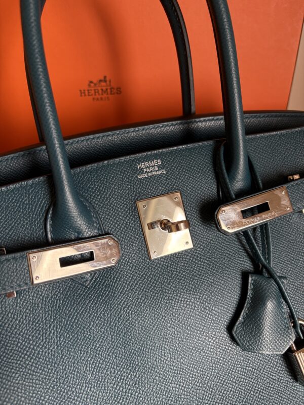 HERMÈS Birkin Bag 30 Epsom Leather Colvert Stamp T (2015) PHW - Obrázek 5