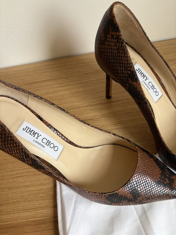 JIMMY CHOO lodičky s hadím motivem - Obrázek 2