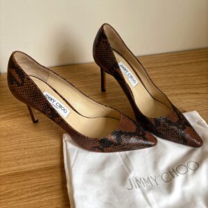 JIMMY CHOO lodičky s hadím motivem