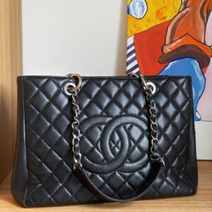 CHANEL Grand Shopping Tote Bag Caviar Leather SHW