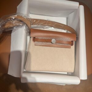 HERMÈS Herbag Mini Gold/Beige 2025