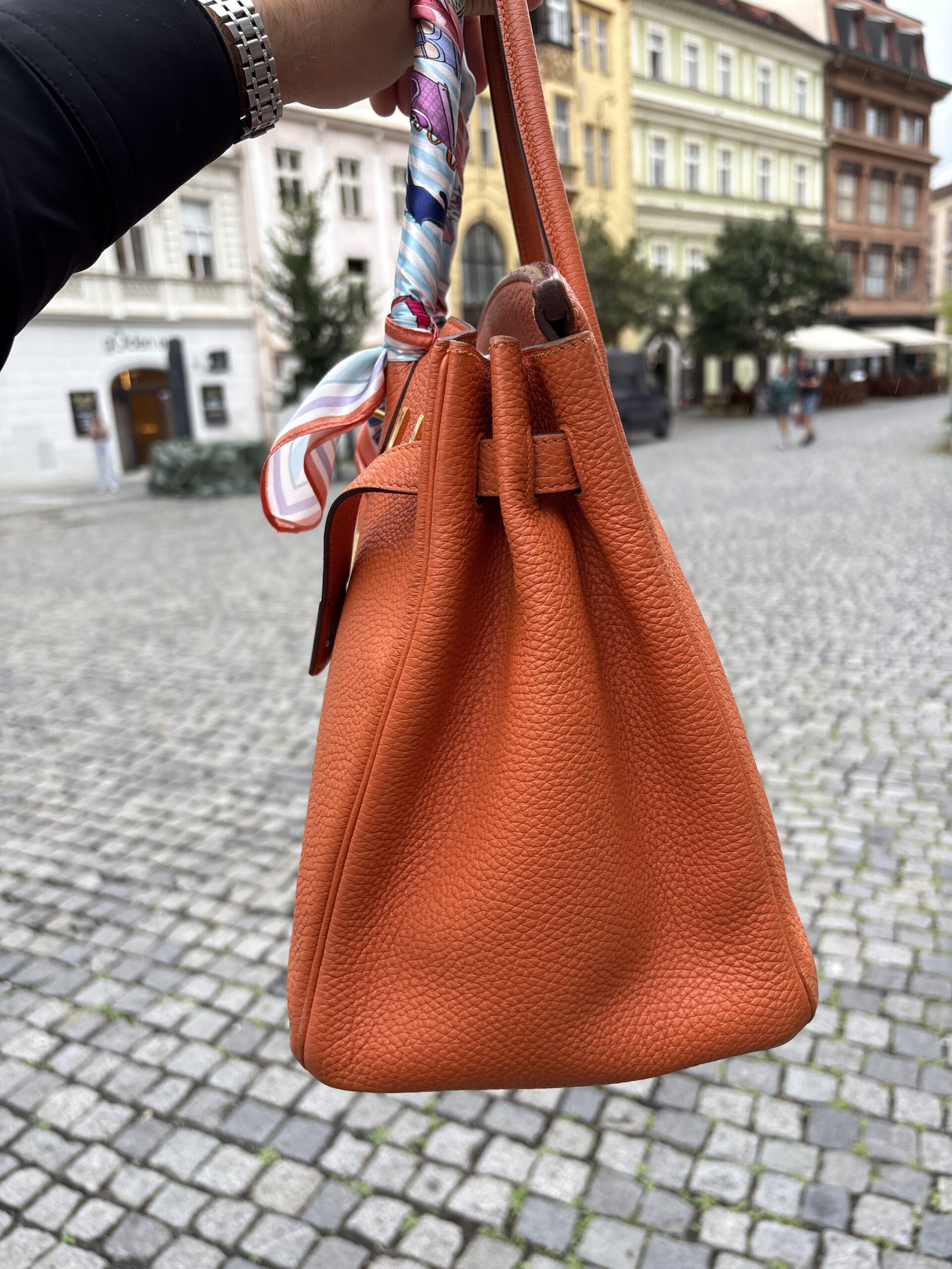 HERMÈS Birkin Bag 35 Togo Orange GHW 2013 - Obrázek 4