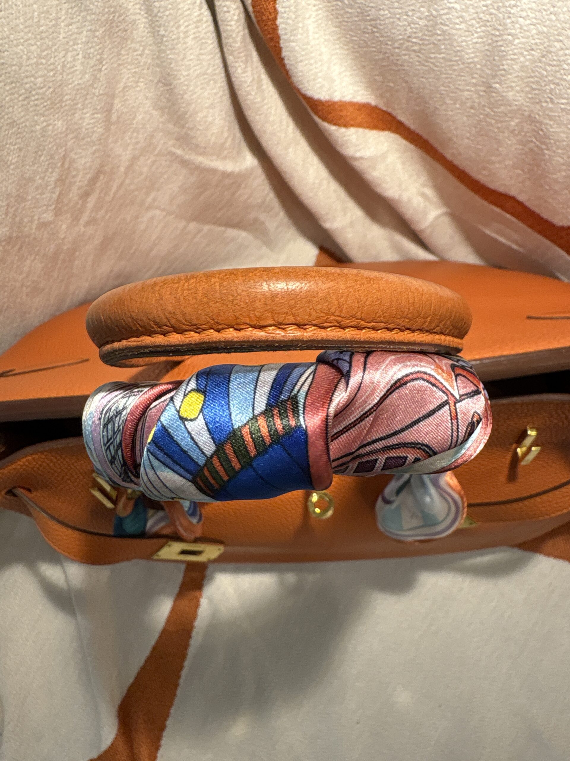 HERMÈS Birkin Bag 35 Togo Orange GHW 2013 - Obrázek 6