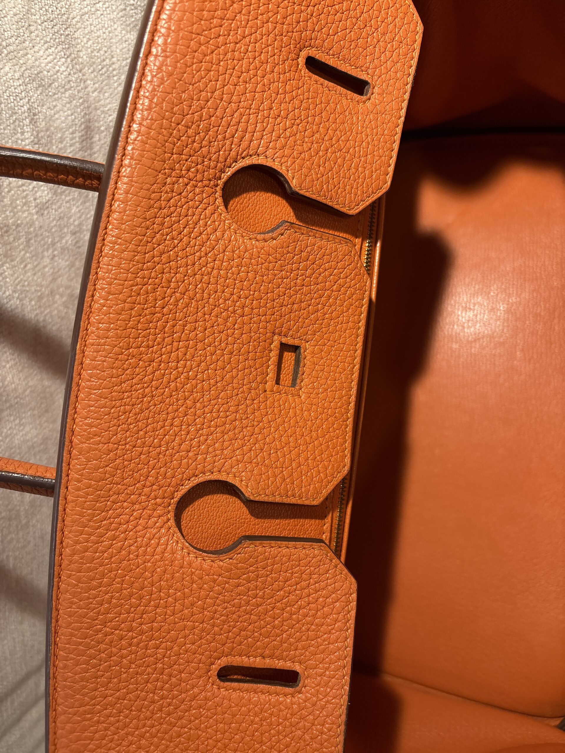 HERMÈS Birkin Bag 35 Togo Orange GHW 2013 - Obrázek 9