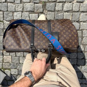 LOUIS VUITTON Keepall 55 Monogram Macassar 2019