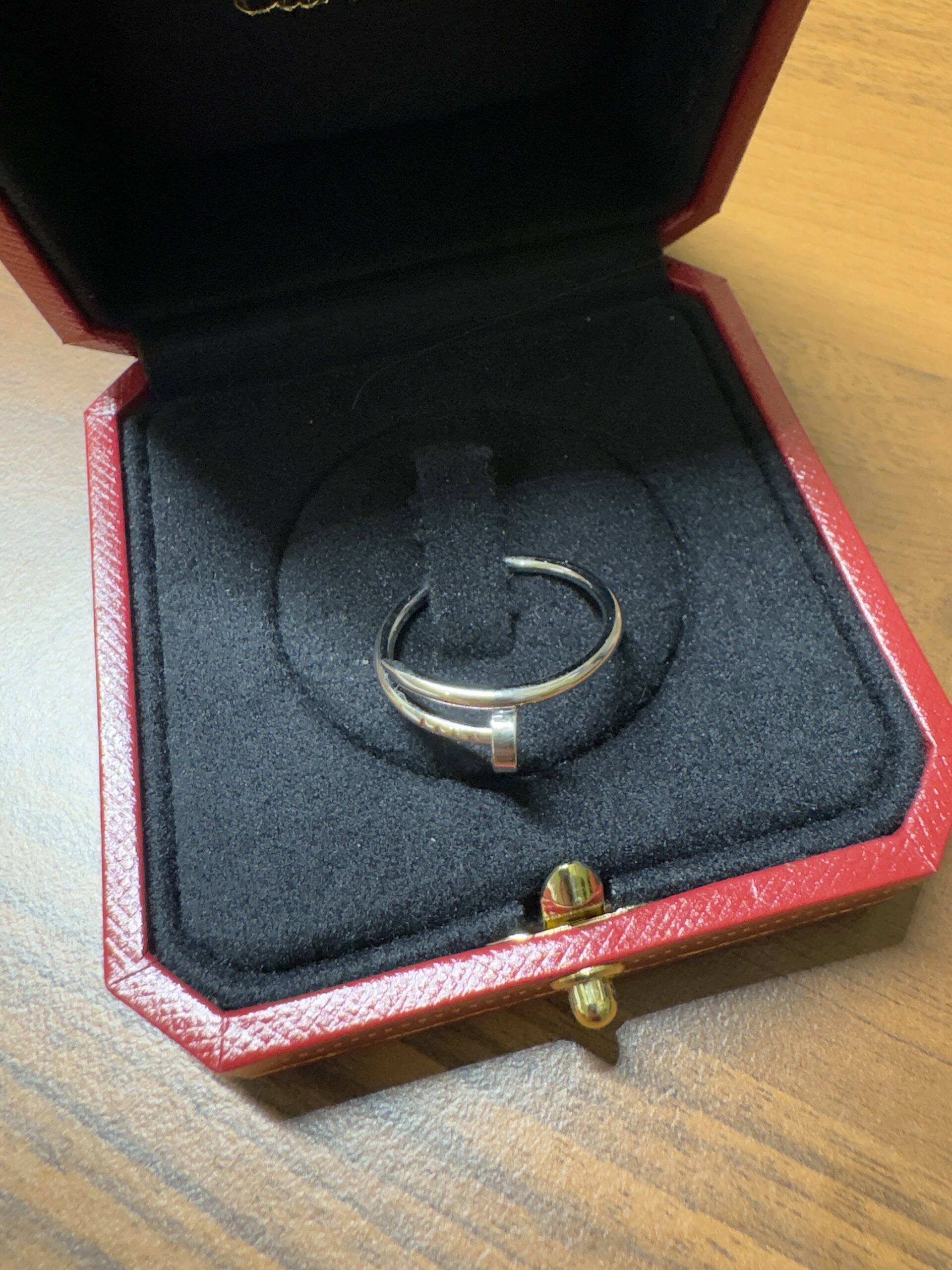 CARTIER JUC Ring vel. 57 White Gold