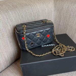 CHANEL Vanity Bag Casino Lambskin Leather