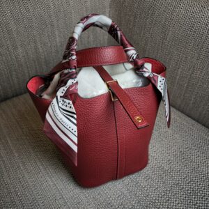 HERMÈS Picotin 18 Rouge H Clemence Leather GHW 2025