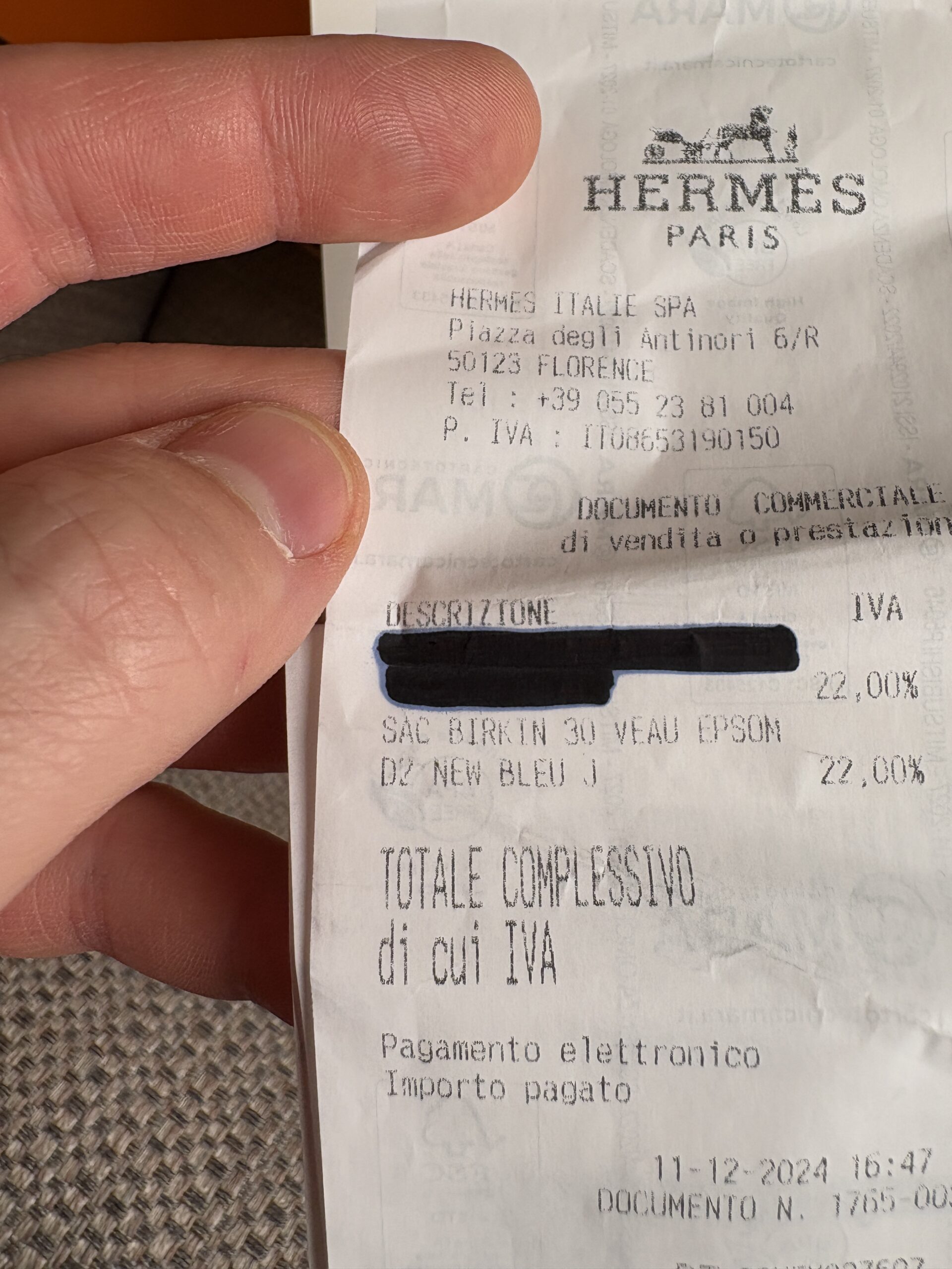 HERMÈS Birkin Bag 30 Epsom Leather Blue Jean GHW Stamp W - Obrázek 3