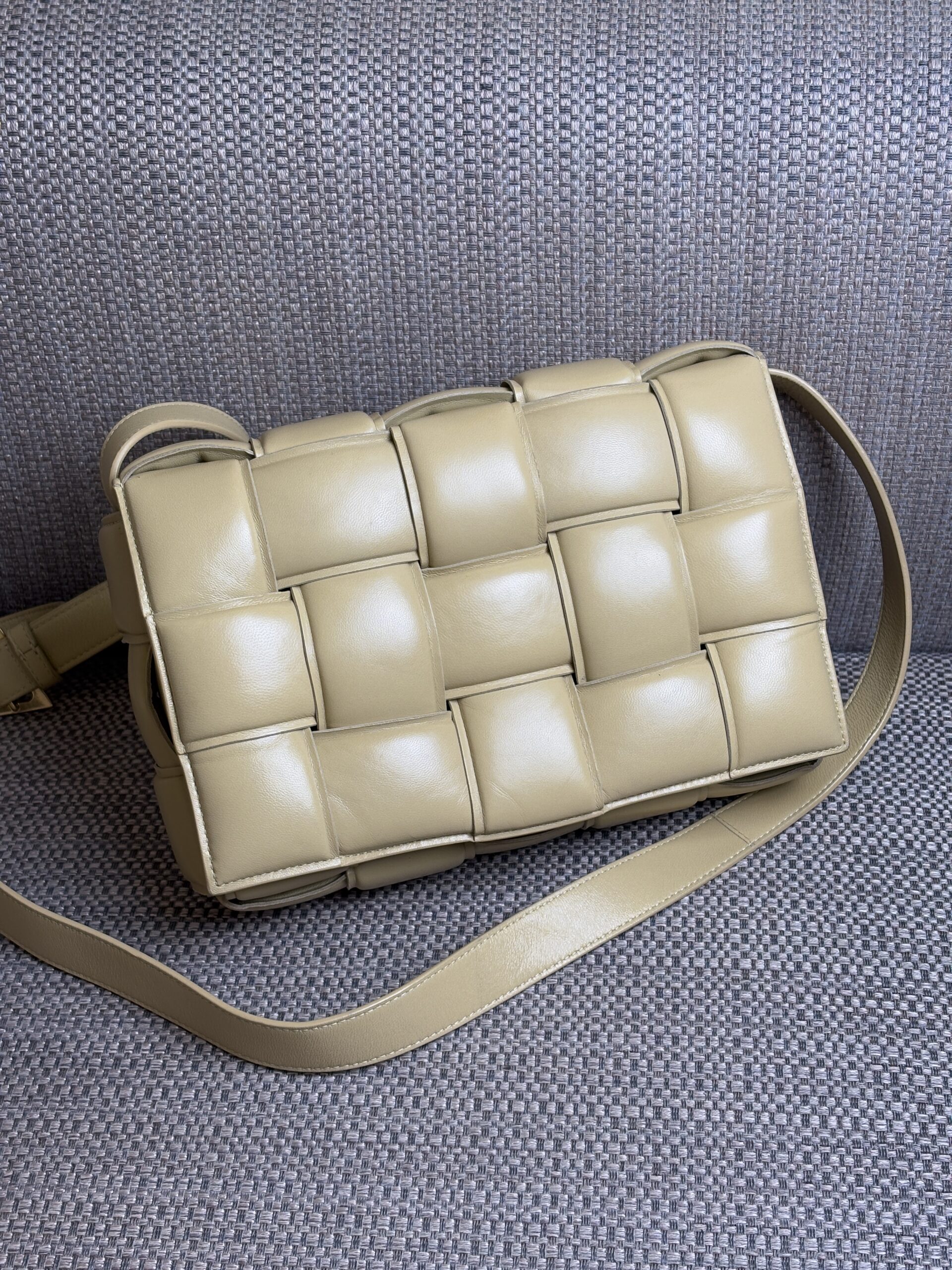 BOTTEGA VENETA Padded Cassette Bag Tapioca