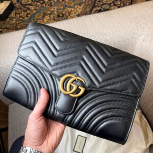 GUCCI Marmont Clutch Noir