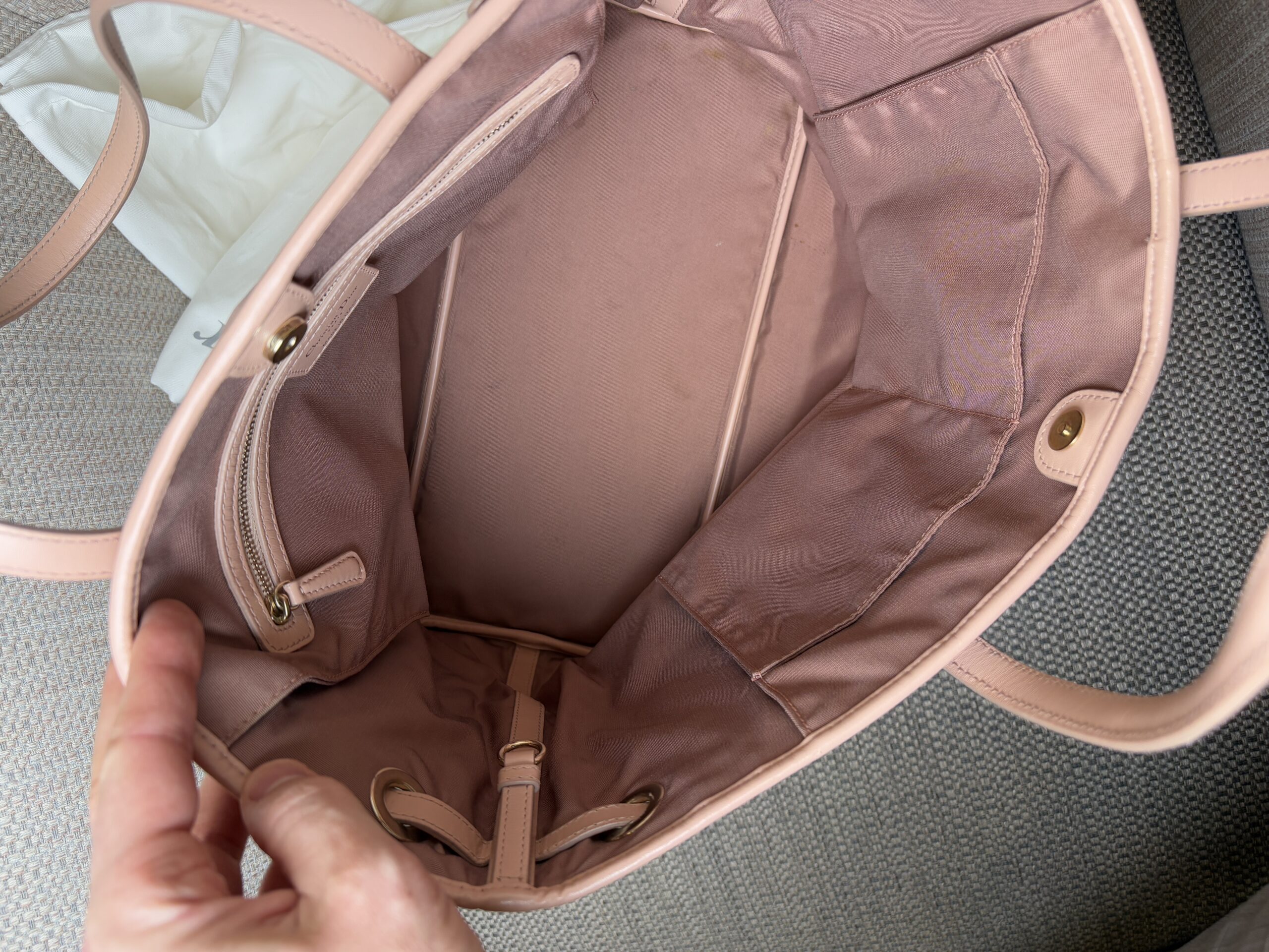 DIOR Medium Panarea Tote Bag Pink 2013 - Obrázek 5