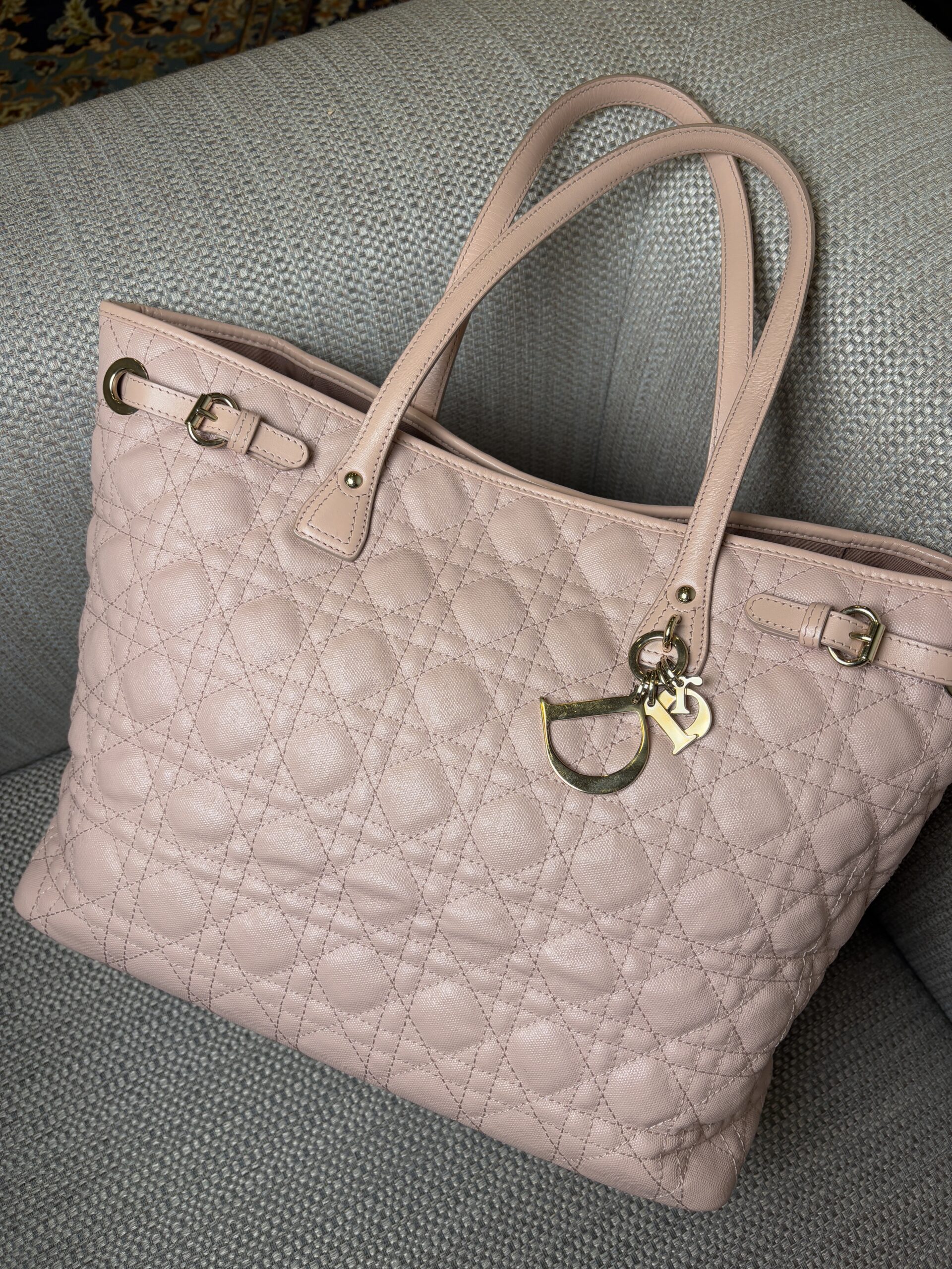 DIOR Medium Panarea Tote Bag Pink 2013 - Obrázek 2