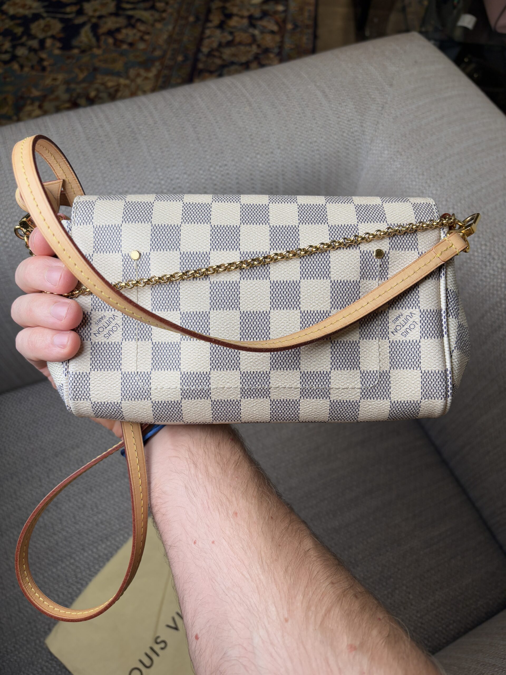 LOUIS VUITTON Favorite PM Damier Azur 2014 - Obrázek 2