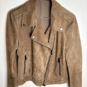 BRUNELLO CUCINELLI Suede Biker Jacket vel. 42