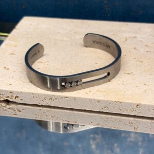 MESSIKA Paris Bangle Move Titanium Naturel vel. M