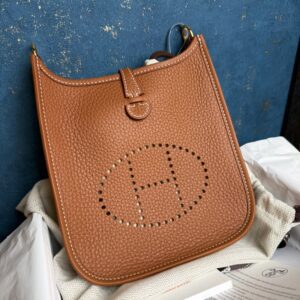 HERMÈS Clemence Amazone Evelyne 16 Mini PHW New