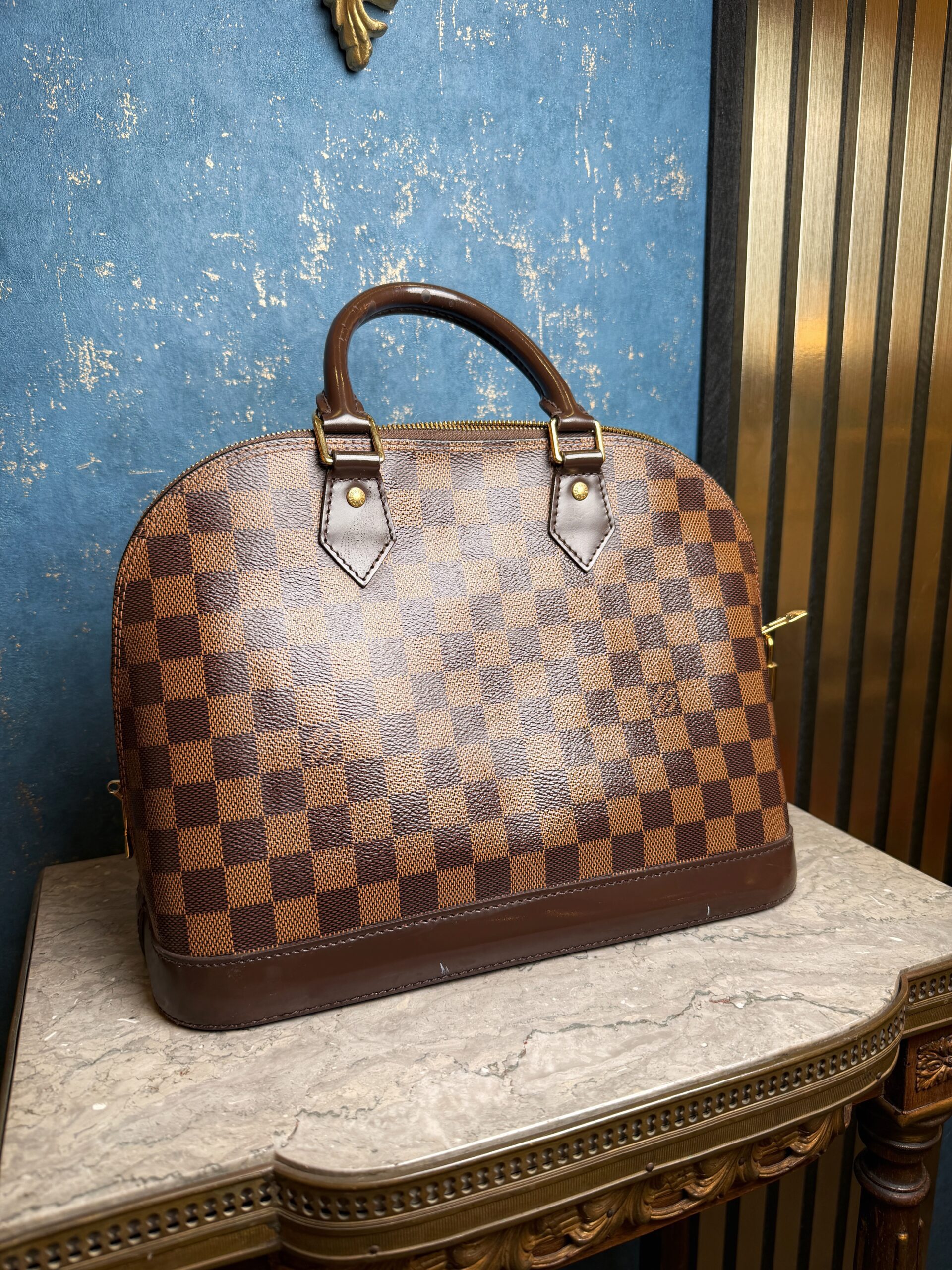 LOUIS VUITTON Alma PM Damier Ebene 2018