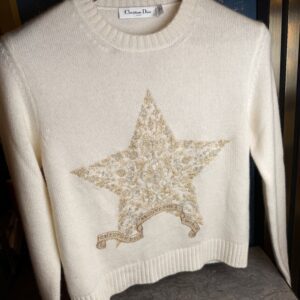 DIOR Cashmere Sweather Beige Dior Star